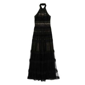 Saiid Kobeisy Lace Striped Long Dress - NWT